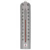 Lifetime Garden zon/Schaduw thermometer zilver voor buiten 27 cm kunststof - Buitenthermometers