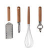 Excellent Houseware 4-delige keukengerei set - Opener/garde/schilmes/rasp - Keuken gardes