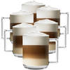 Luxe Latte Macchiato - Koffieglazen - Cappuccino Glazen - Cappuccino Kop - Latte Glazen - 250 ML - Set Van 6