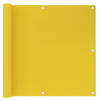 vidaXL Balkonscherm 90x300 cm HDPE geel