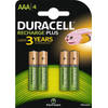 Duracell Rechargeable AAA 750mAh batterijen - 4 stuks