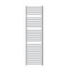 Badkamerradiator Sahara 500x1800 mm chroom gebogen met zijaansluiting LuxeBath