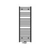 Badkamerradiator 500x1500 mm antraciet, recht, universele aansluitset