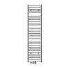 Badkamerradiator Sahara 400x1800 mm chroom recht met middenaansluiting