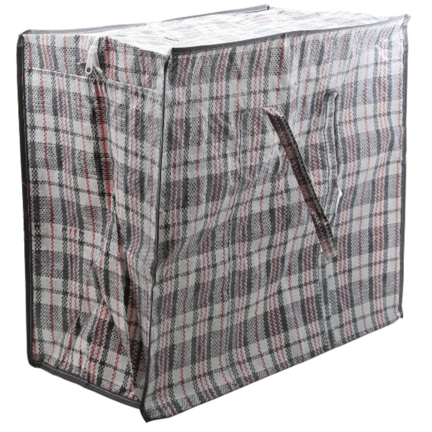 Opbergtas-hoes voor kussen-deken-dekbed-slaapzak grijs 65 x 30 x 55 cm Boodschappentassen