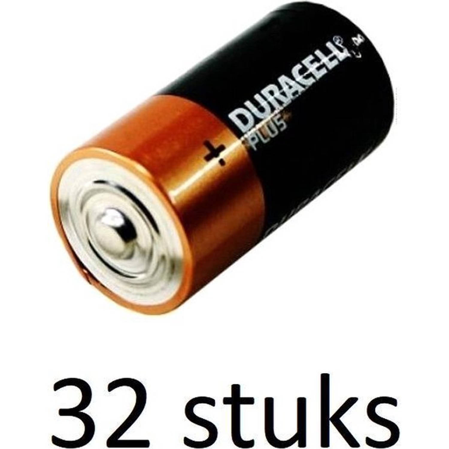 Duracell Plus alkaline C-batterijen - 32 stuks