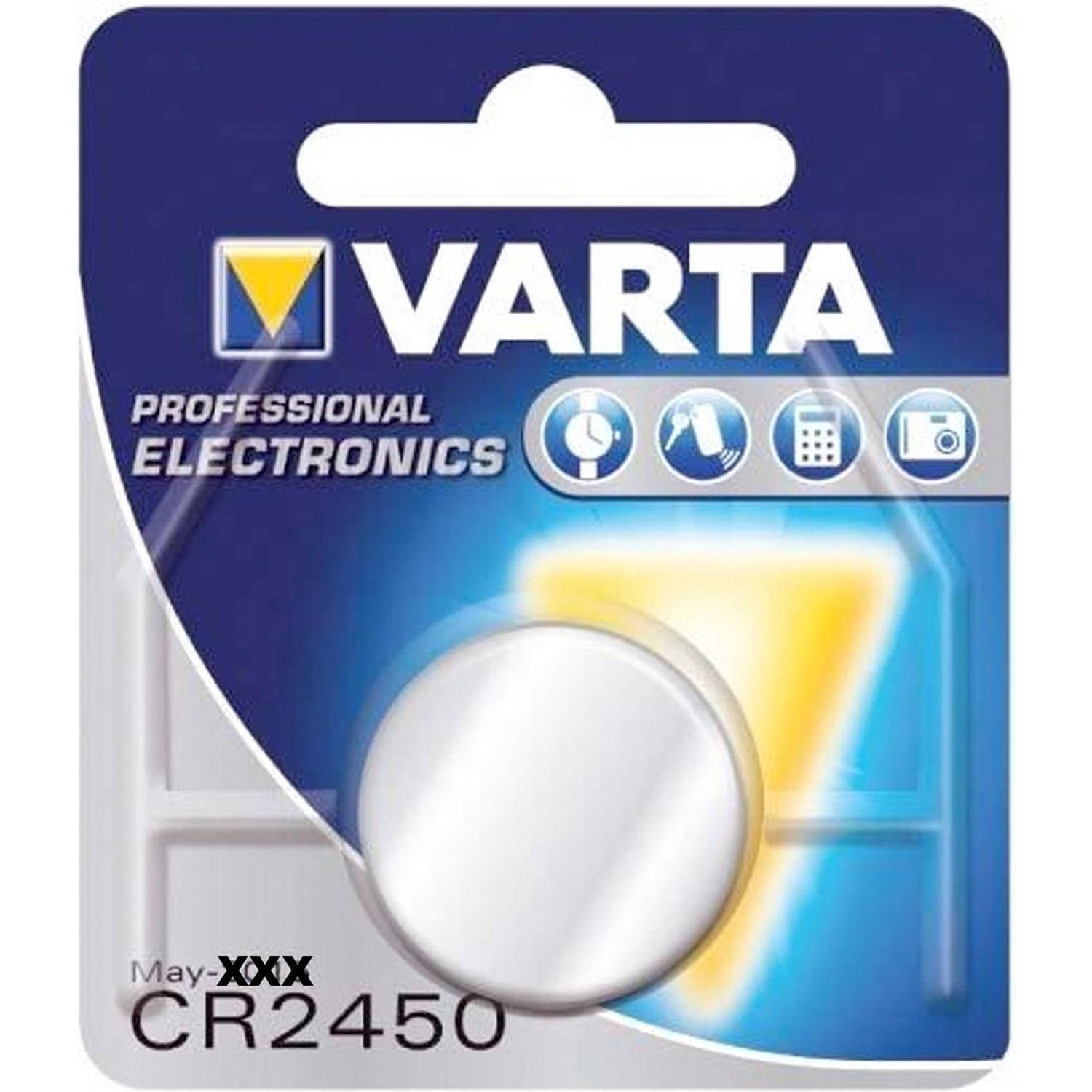 Batterij Varta knoopcel CR2450 lithium