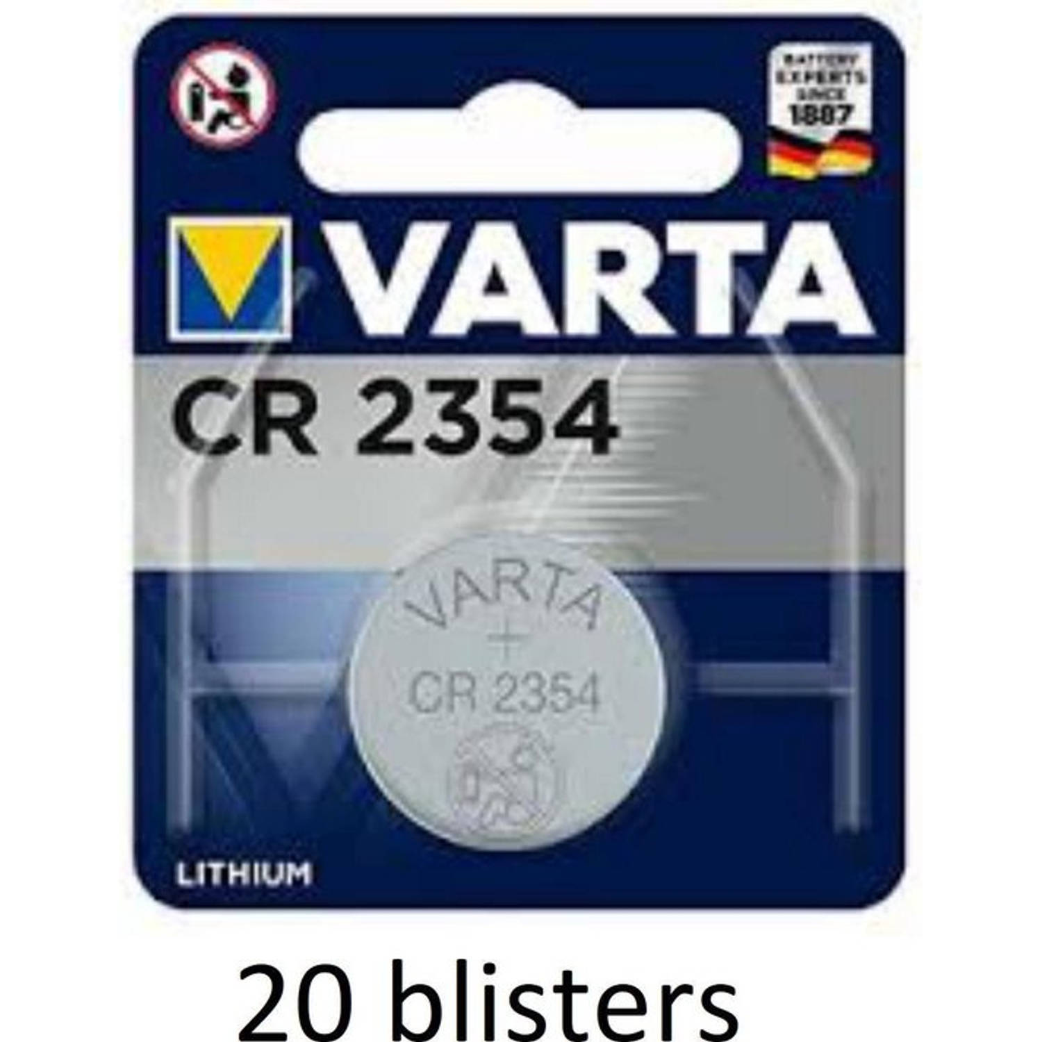 20x Varta CR2354 Lithium knoopcel batterij 3V