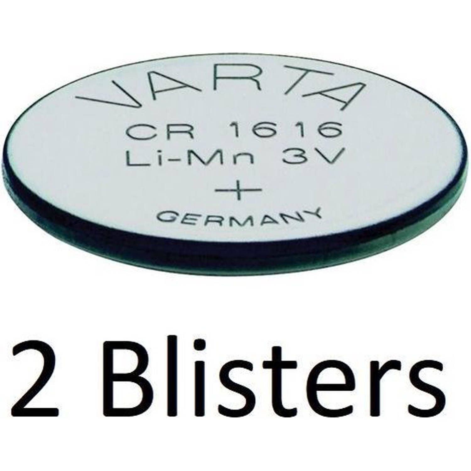2 Stuks (2 Blisters A 1 St) Varta Cr1616 Wegwerpbatterij Lithium