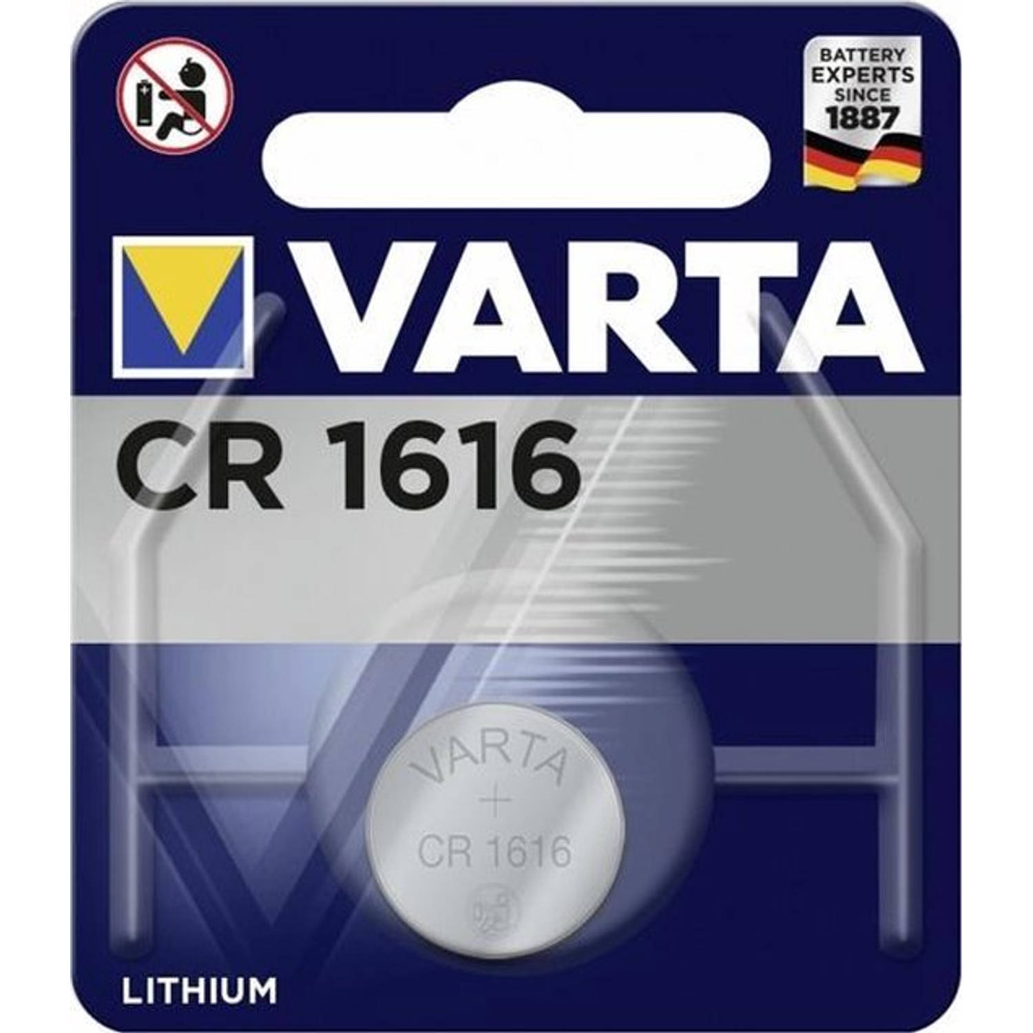 2 Stuks Varta Cr1616 55mah 3v Lithium Knoopcel Professional Electronics