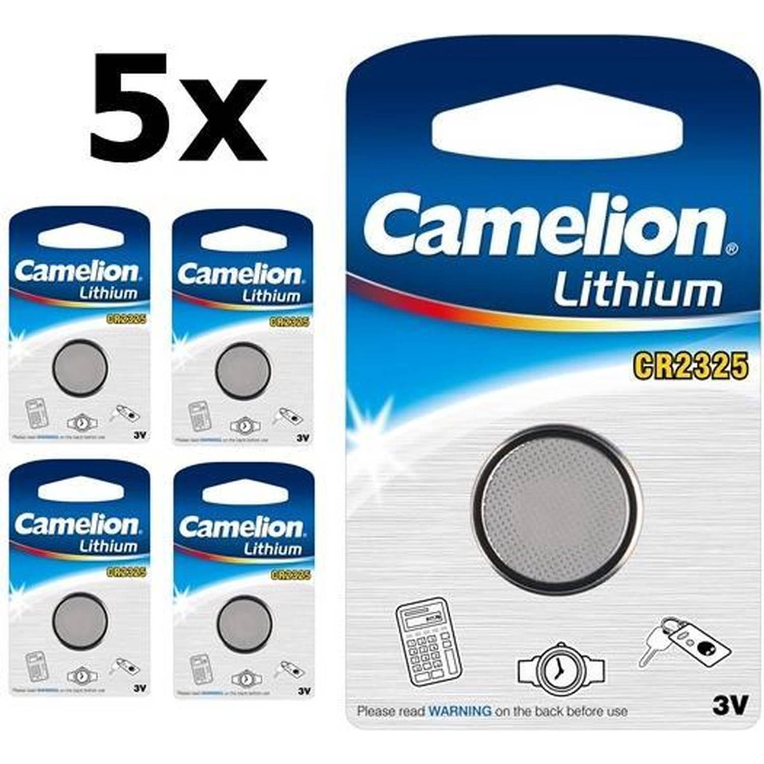 5 Stuks Camelion Cr2325 3v Lithium Batterij