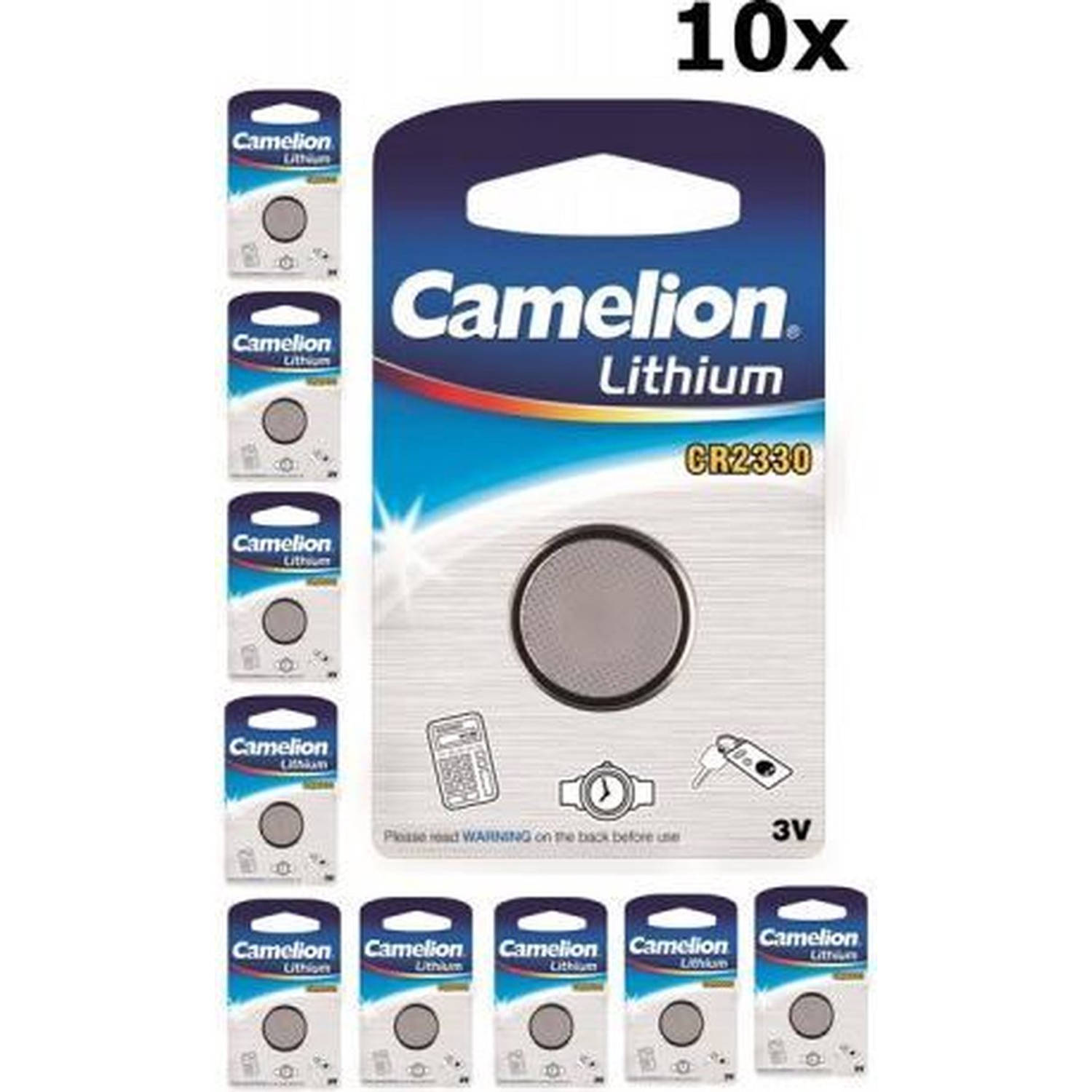 10 Stuks Camelion Cr2330 3v Lithium Batterij