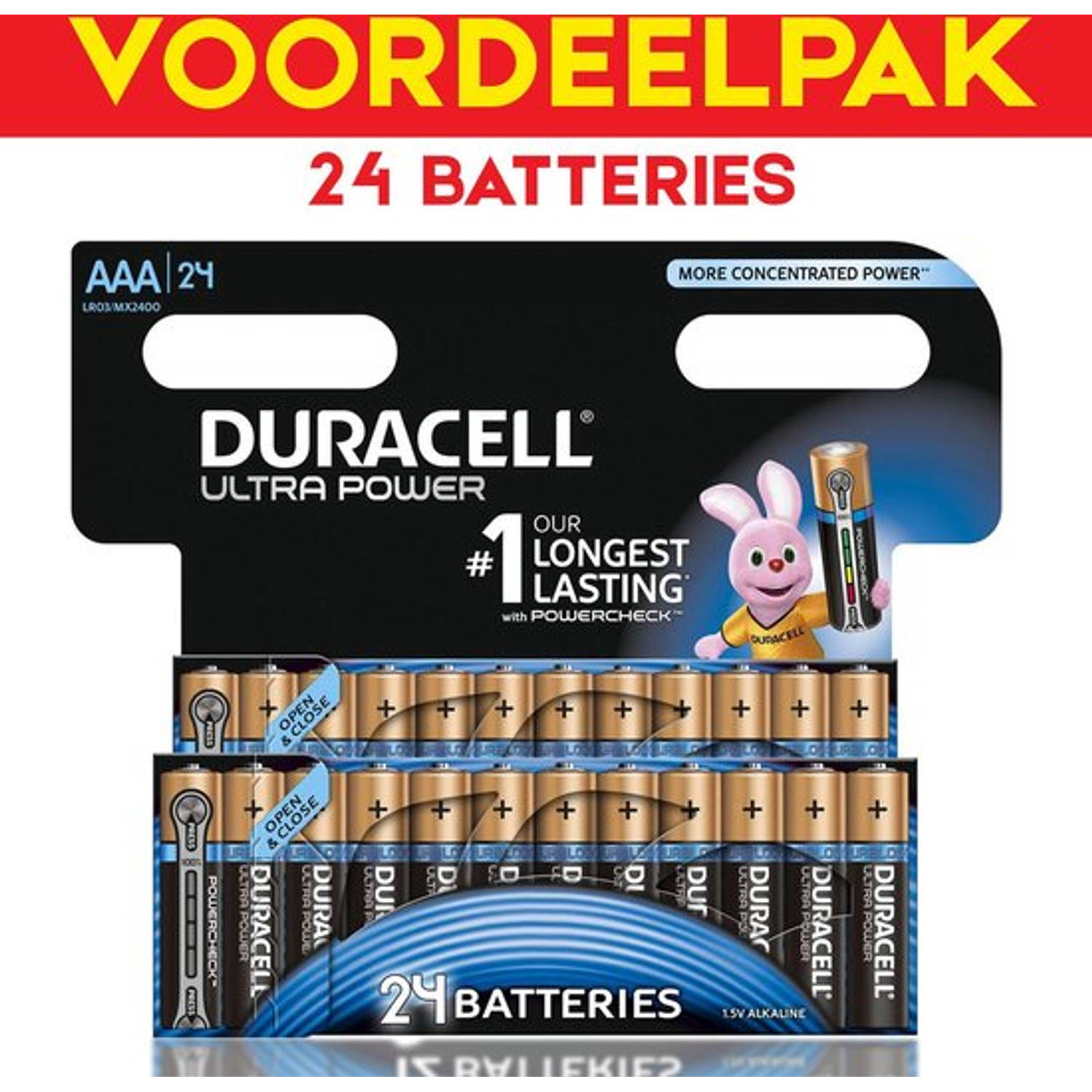 Duracell Ultra Power Aaa Batterijen - 24 Stuks