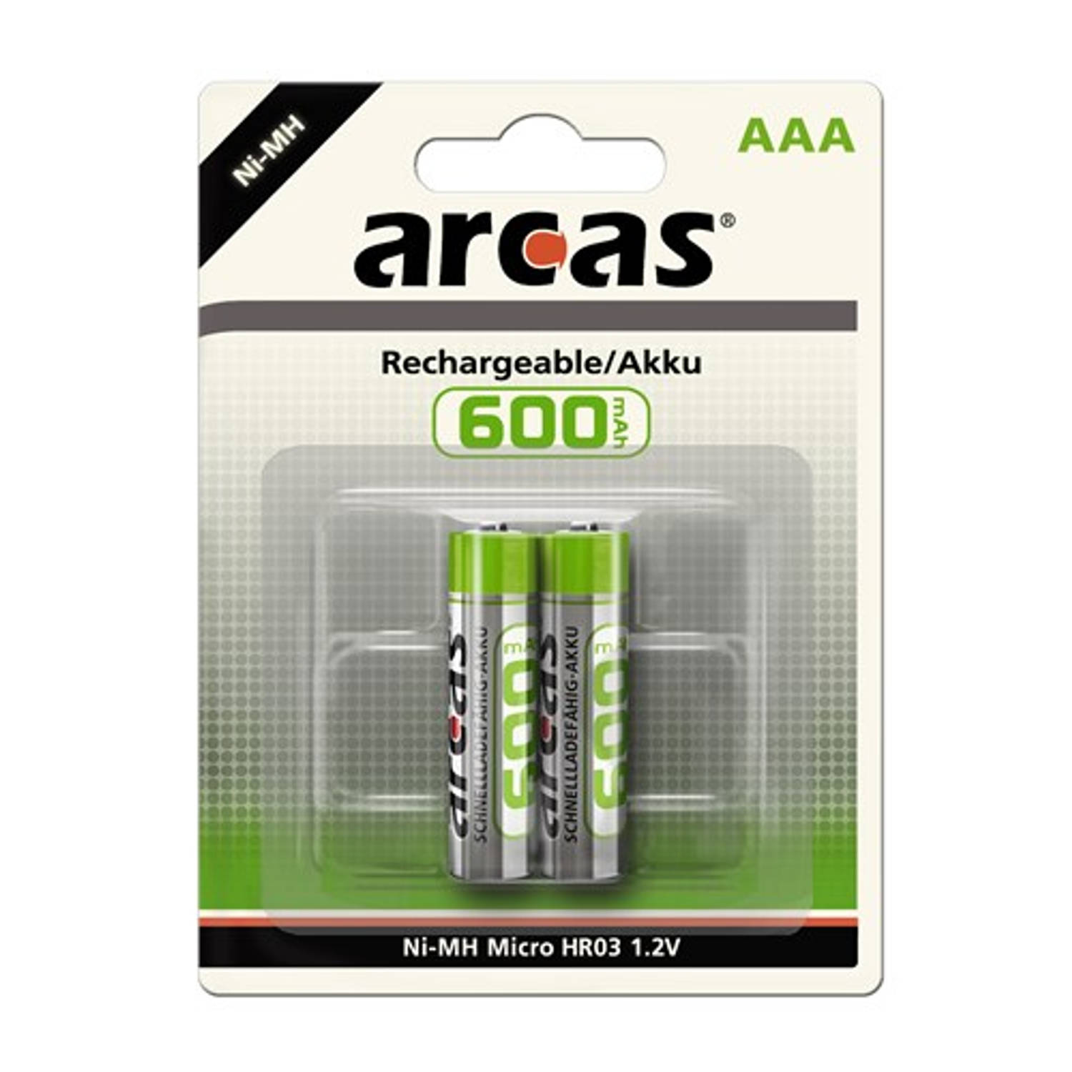Oplaadbare AAA batterij Arcas