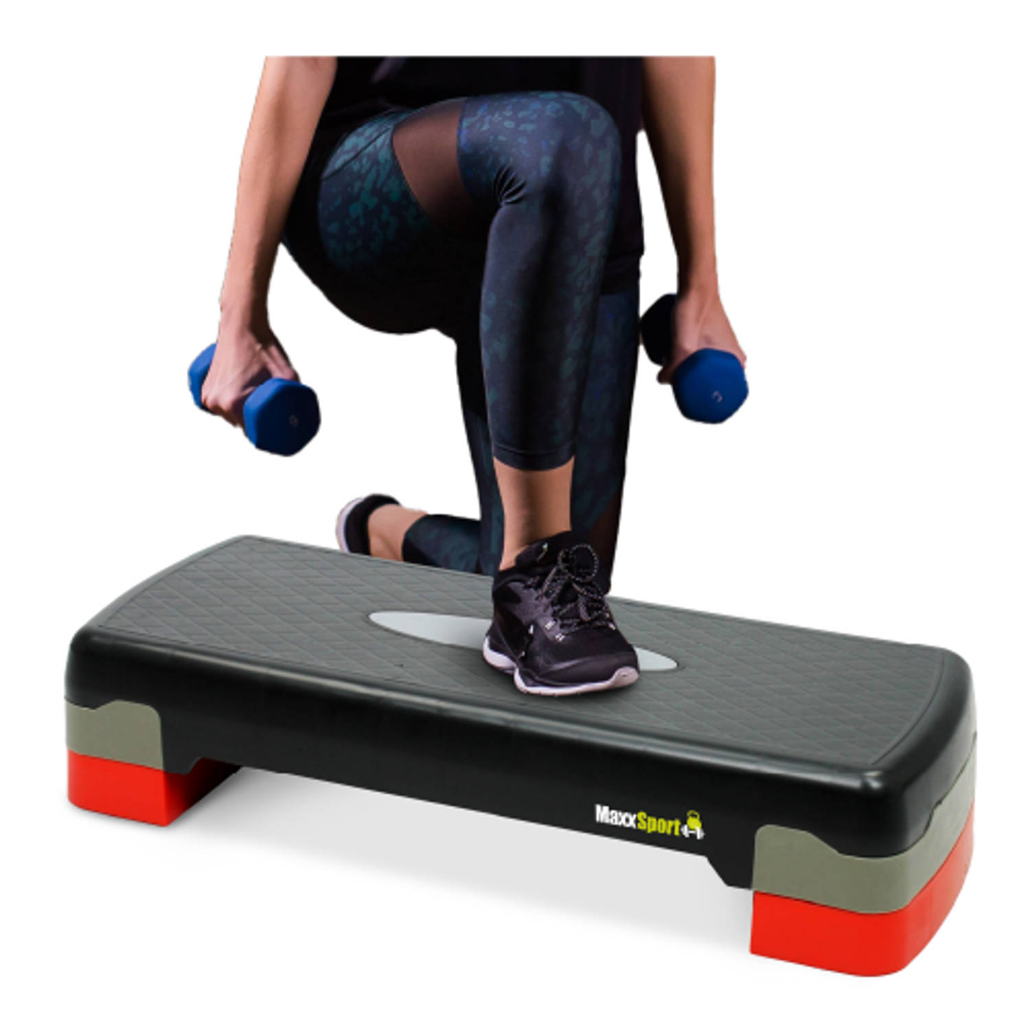 MaxxSport Aerobic Step - Stepbank - Fitness step - Fitness bank - In Hoogte Verstelbaar - 68 cm