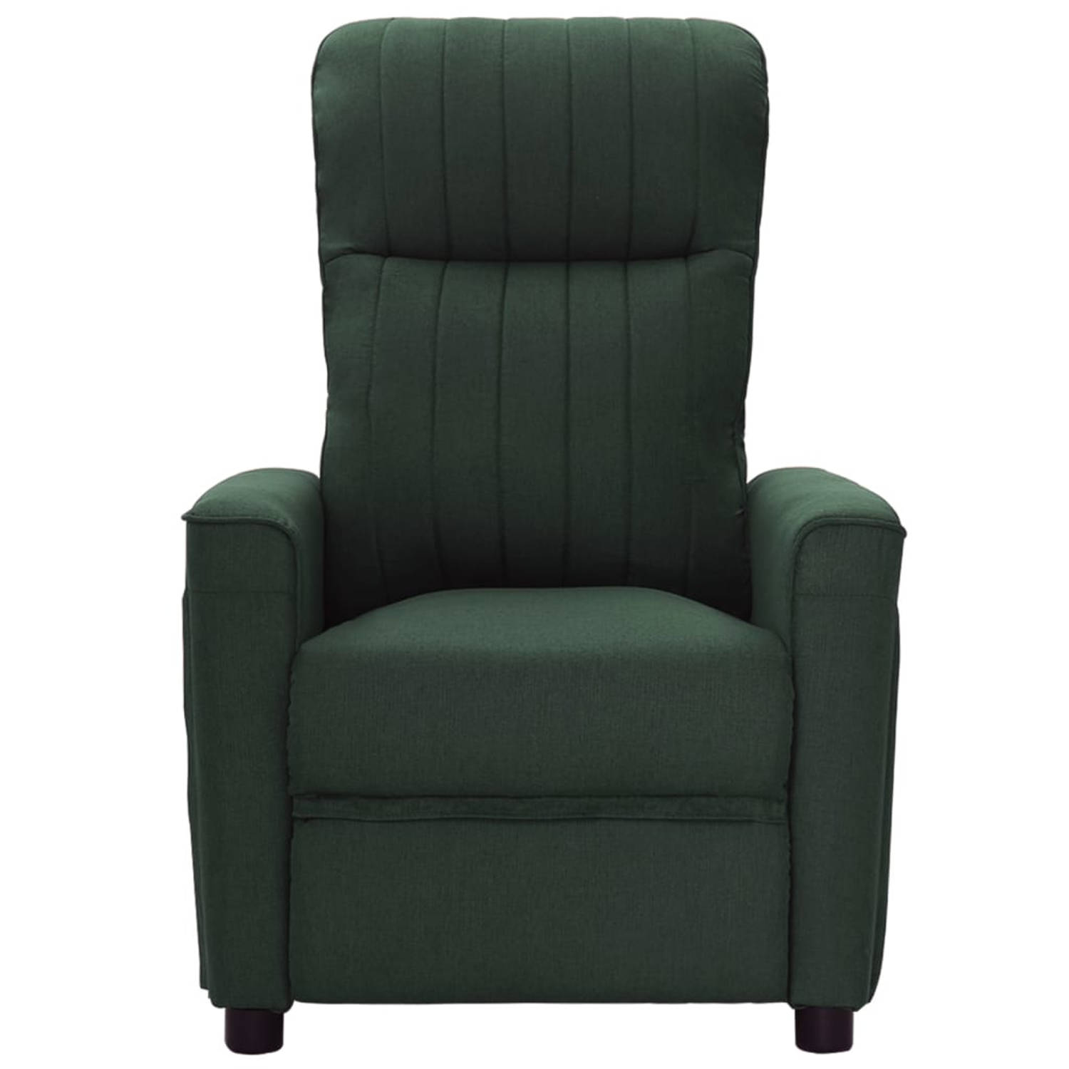 The Living Store Massagestoel stof donkergroen - Fauteuil