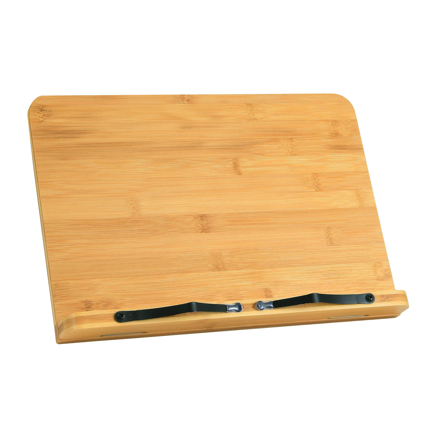 Quvio Kookboekstandaard-Boekenstandaard-Tabletstandaard 33,5 X 23,5 Cm Bamboe
