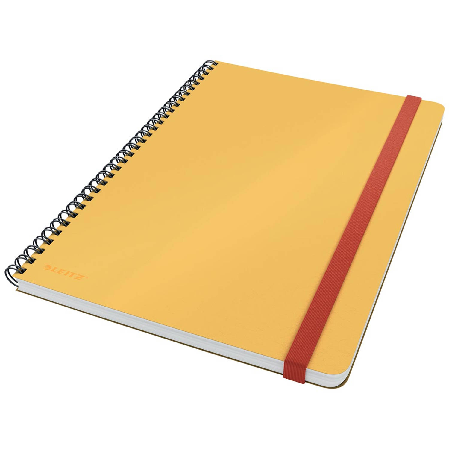 Leitz Cosy notitieboek met spiraalbinding, voor ft B5, gelijnd, geel