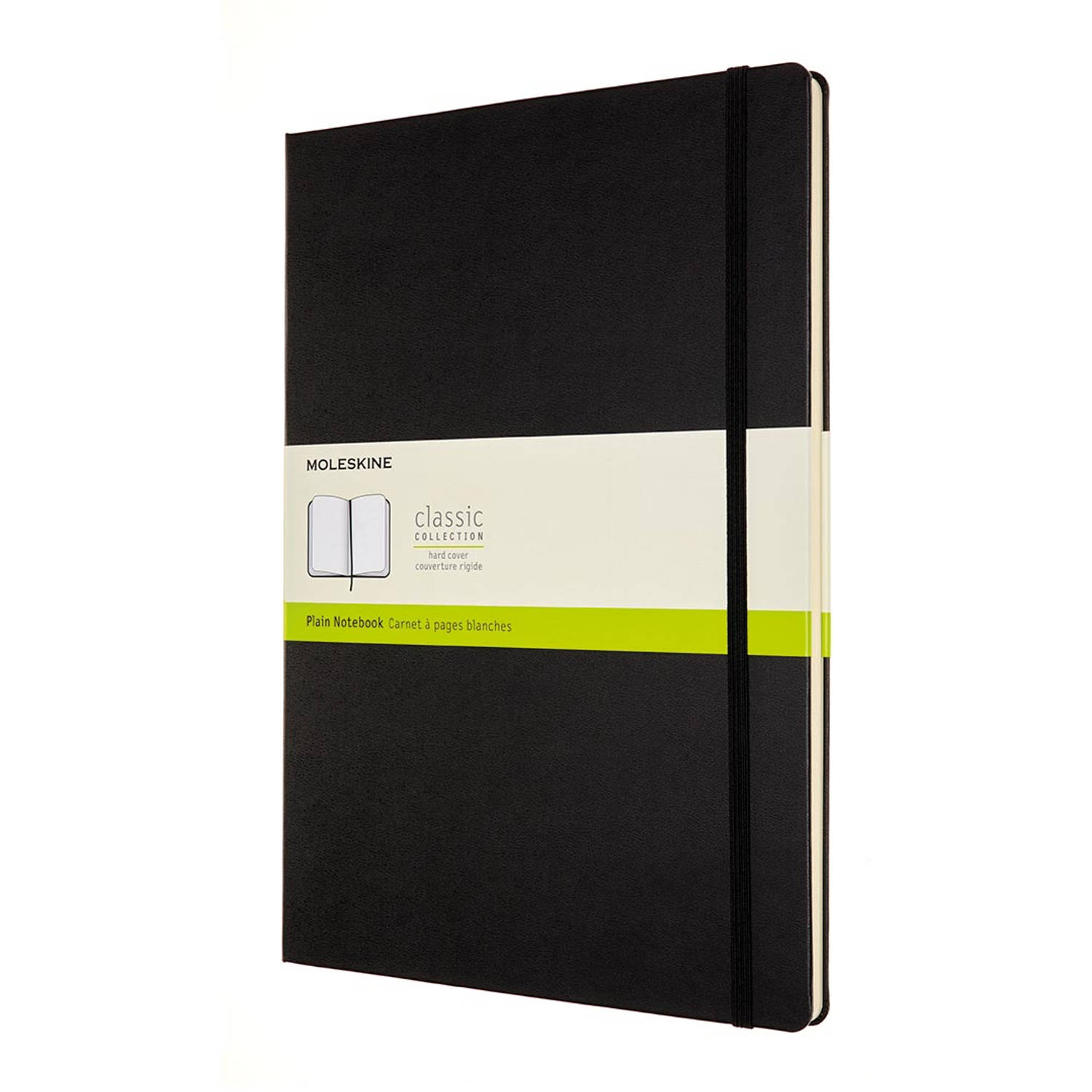 Moleskine notitieboek, ft A4, effen, harde cover, 192 blad, zwart