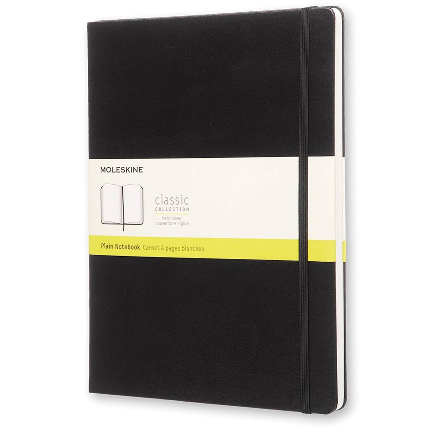 Moleskine notitieboek, ft 19 x 25 cm, effen, harde cover, 192 blad, zwart