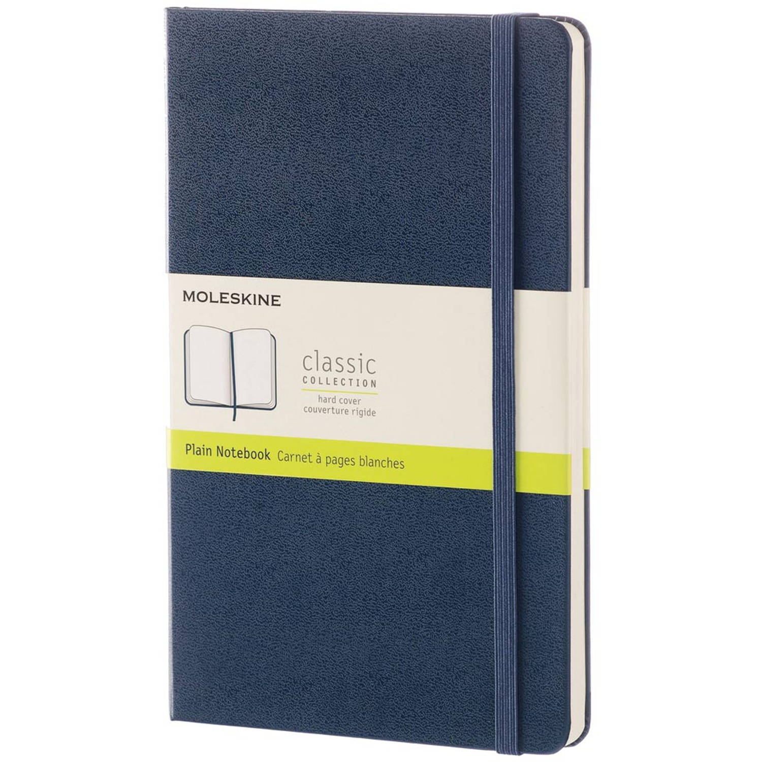 Moleskine notitieboek, ft 13 x 21 cm, effen, harde cover, 240 blad, saffier