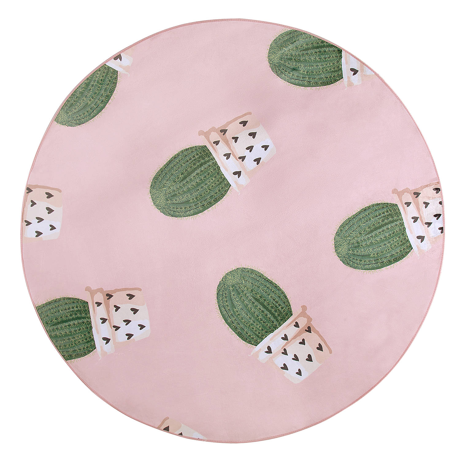 Beliani Eldivan Laagpolig-roze-polyester