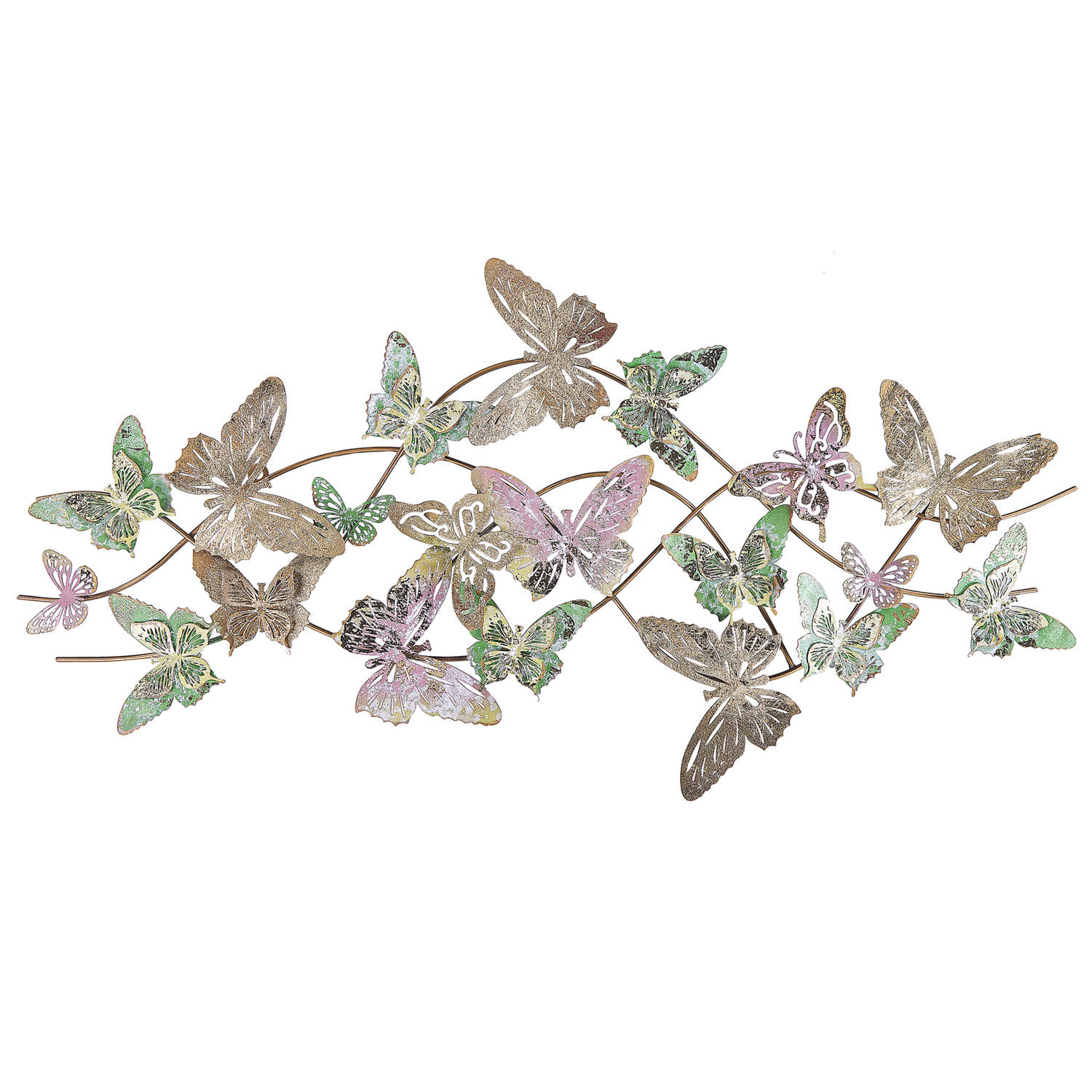Beliani Gallium Wanddecoratie-multicolor-ijzer