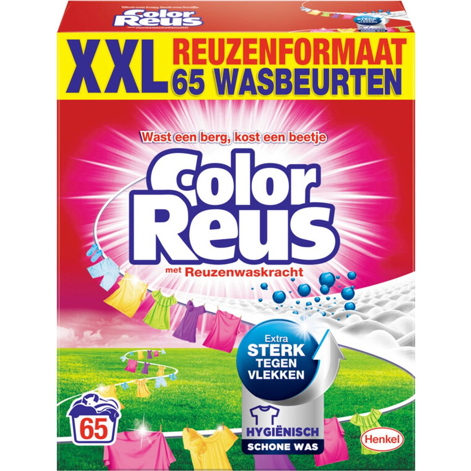 Color Reus Waspoeder Wasmiddel - Witte Reus - Voordeelverpakking - 65 Wasbeurten