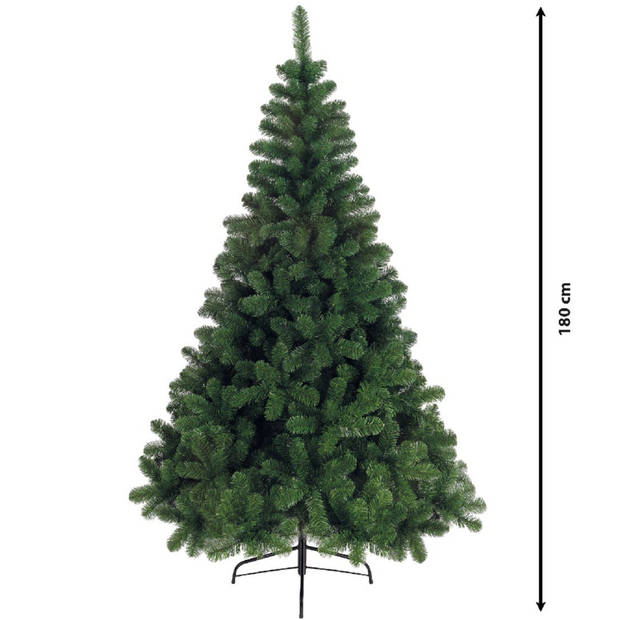 Bellatio Decorations kunst kerstboom/kunstboom groen 180 cm - Kunstkerstboom