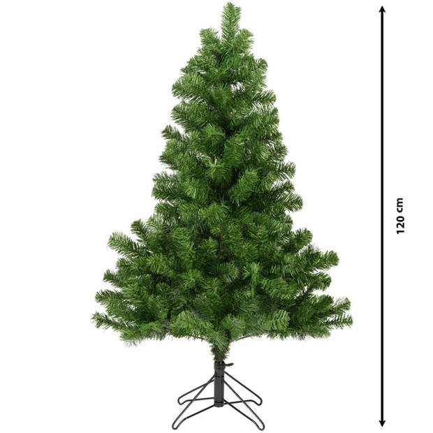 Bellatio Decorations Everlands - Kunstkerstboom - H120 cm - groen - Kunstkerstboom