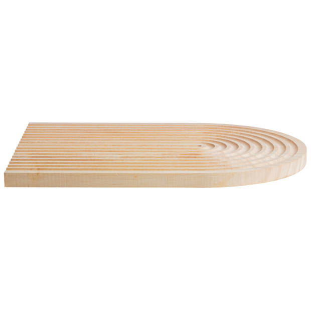 Gusta Decoratieplank boog 32x24cm Beukenhout