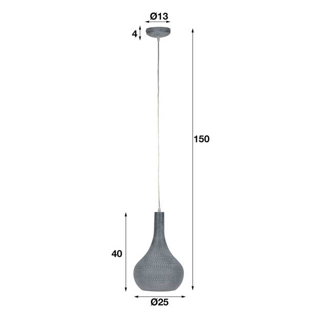Hoyz - Hanglamp - Industriële Kegel Hanglamp - Transparant