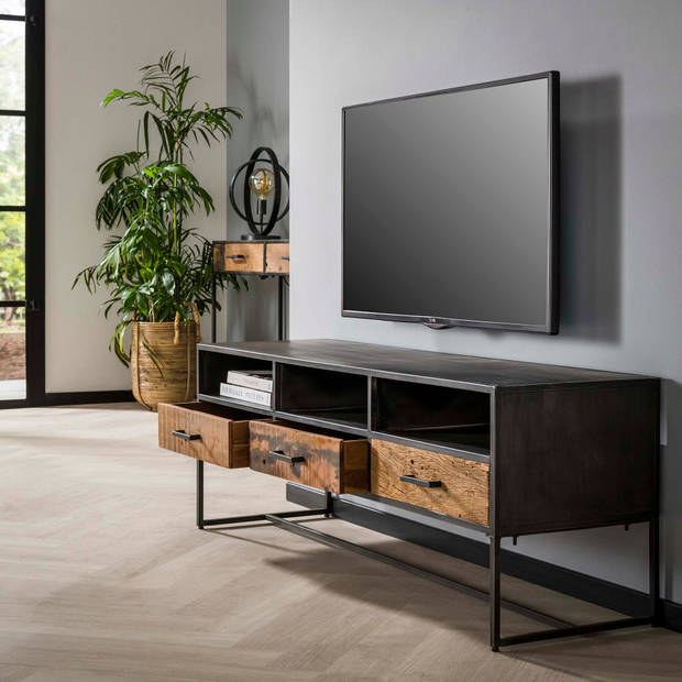 Hoyz - TV-meubel - 150cm - 3 Lades Blend - Hardhout