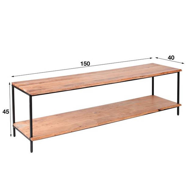 Hoyz - TV-meubel Natural Edge - 150cm - Bruin