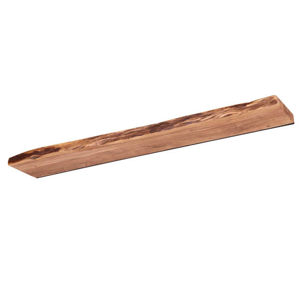 Hoyz - Wandplank 120 edge - Acaciahout - Bruin