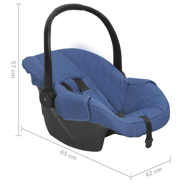 vidaXL Babyautostoel 42x65x57 cm marineblauw