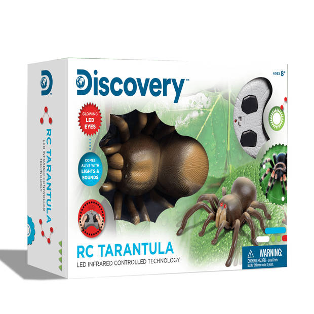 Discovery RC Tarantula spin met lichtgevende ogen en geluid