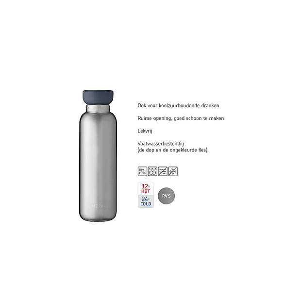 Mepal - Ellipse Thermosfles - Isoleerbeker - 500 ml - Nordic Denim