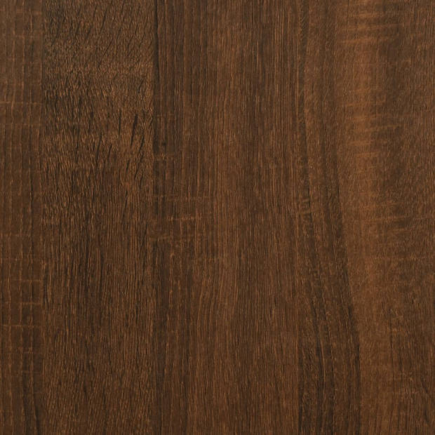 vidaXL Salontafel 45x45x47,5 cm bewerkt hout bruin eikenkleur