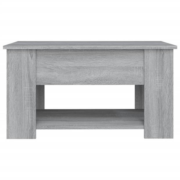 vidaXL Salontafel 79x49x41 cm bewerkt hout grijs sonoma eikenkleurig