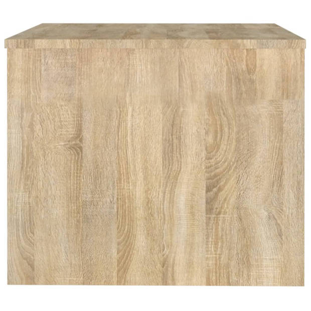vidaXL Salontafel 80x50x40 cm bewerkt hout sonoma eikenkleurig
