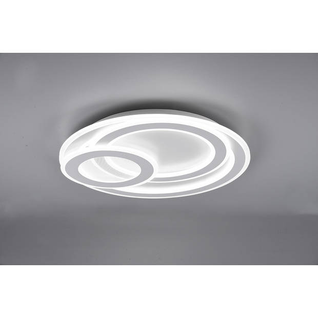 LED Plafondlamp - Plafondverlichting - Trion Mirna - 74W - Aanpasbare Kleur - Afstandsbediening - Dimbaar - Rond - Mat