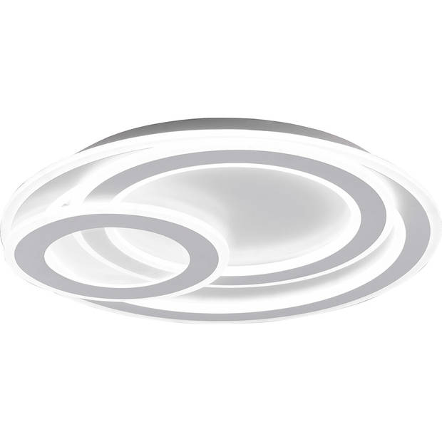 LED Plafondlamp - Plafondverlichting - Trion Mirna - 74W - Aanpasbare Kleur - Afstandsbediening - Dimbaar - Rond - Mat