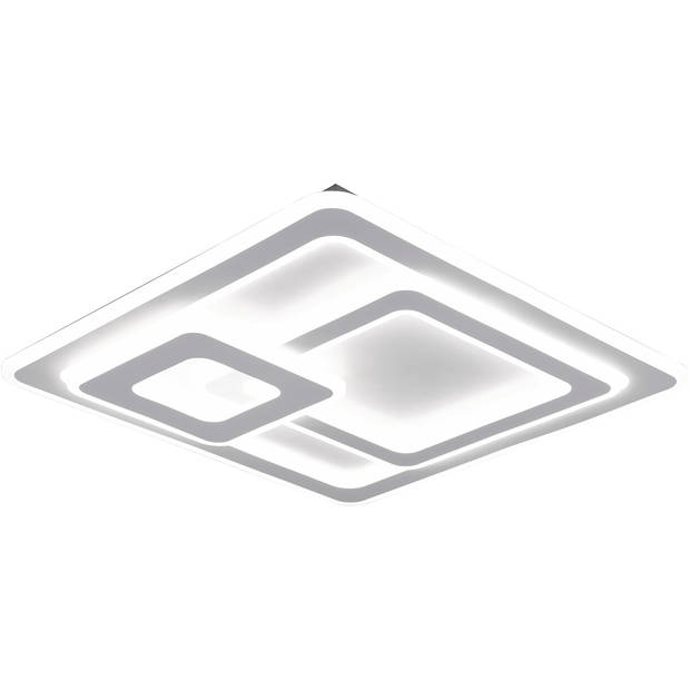 LED Plafondlamp - Plafondverlichting - Trion Mirna - 76W - Aanpasbare Kleur - Afstandsbediening - Dimbaar - Vierkant -