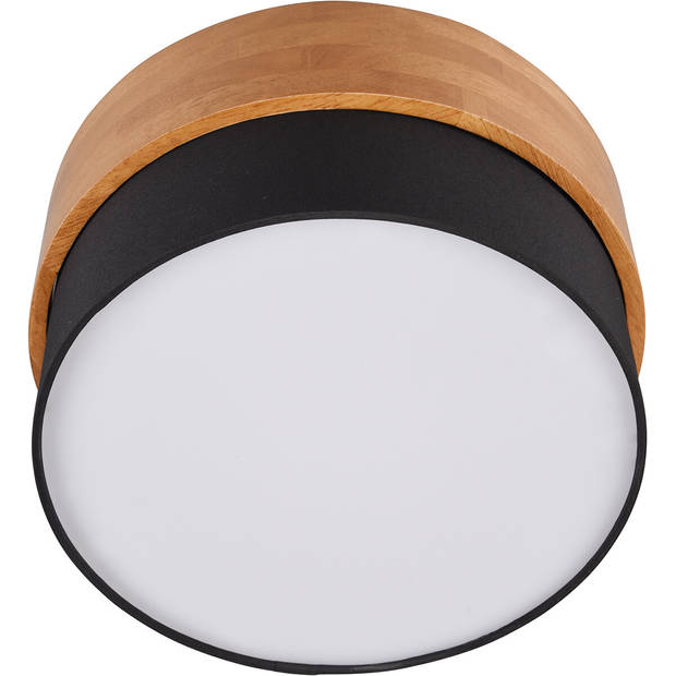 LED Plafondlamp - Plafondverlichting - Trion Sella - E14 Fitting - 2-lichts - Rond - Mat Nikkel/Zwart - Aluminium