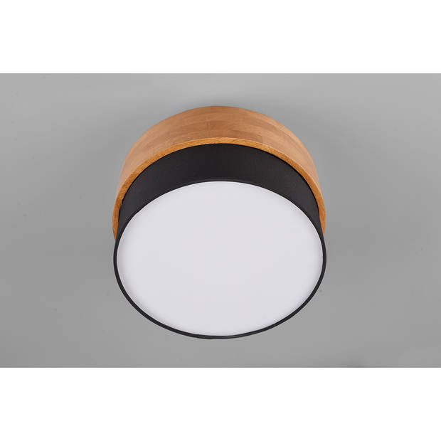 LED Plafondlamp - Plafondverlichting - Trion Sella - E14 Fitting - 2-lichts - Rond - Mat Nikkel/Zwart - Aluminium