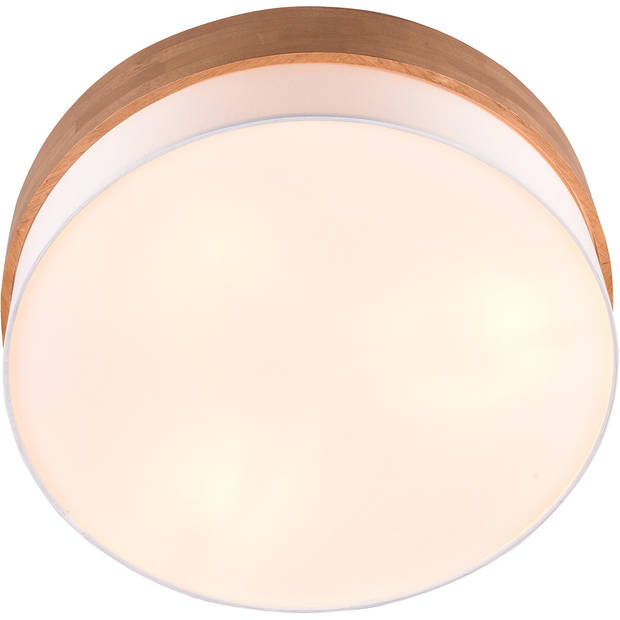 LED Plafondlamp - Plafondverlichting - Trion Sella - E14 Fitting - 3-lichts - Rond - Mat Nikkel/Wit - Aluminium