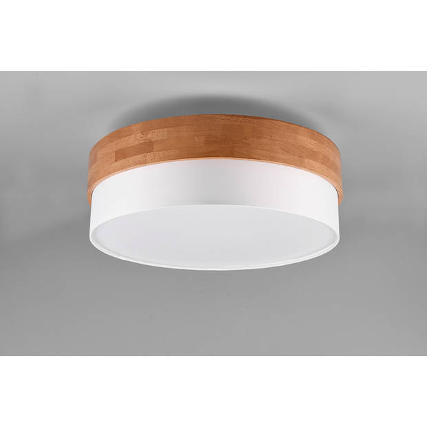 LED Plafondlamp - Plafondverlichting - Trion Sella - E14 Fitting - 3-lichts - Rond - Mat Nikkel/Wit - Aluminium