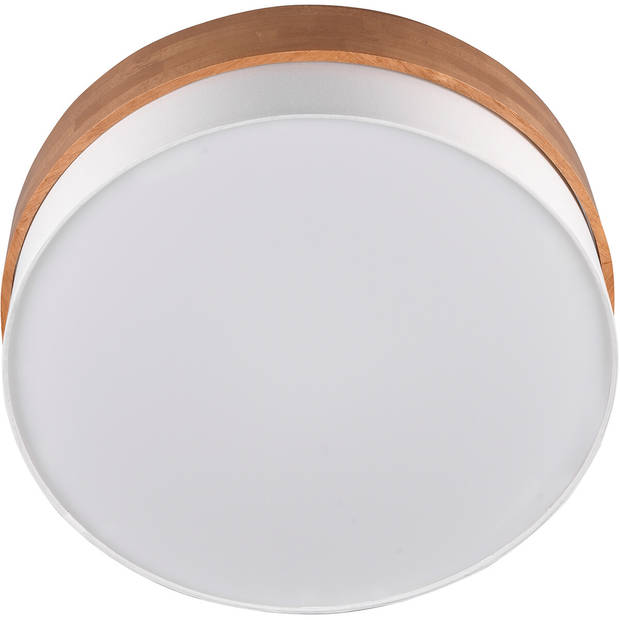 LED Plafondlamp - Plafondverlichting - Trion Sella - E14 Fitting - 3-lichts - Rond - Mat Nikkel/Wit - Aluminium