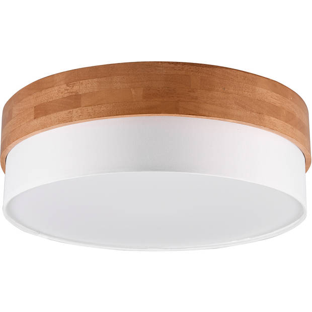 LED Plafondlamp - Plafondverlichting - Trion Sella - E14 Fitting - 3-lichts - Rond - Mat Nikkel/Wit - Aluminium